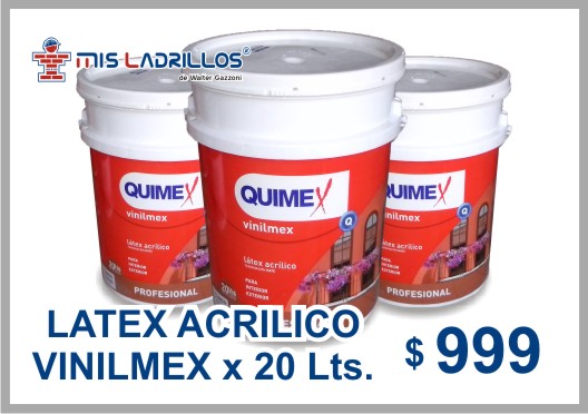 tarros de latex acrilico quimex